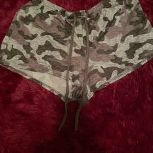 Camo Print Women's PJ Shorts